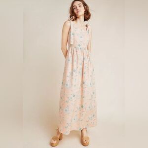 Gal Meets Glam Anthropologie Makenna Floral Pink Maxi‎ Dress Size 12